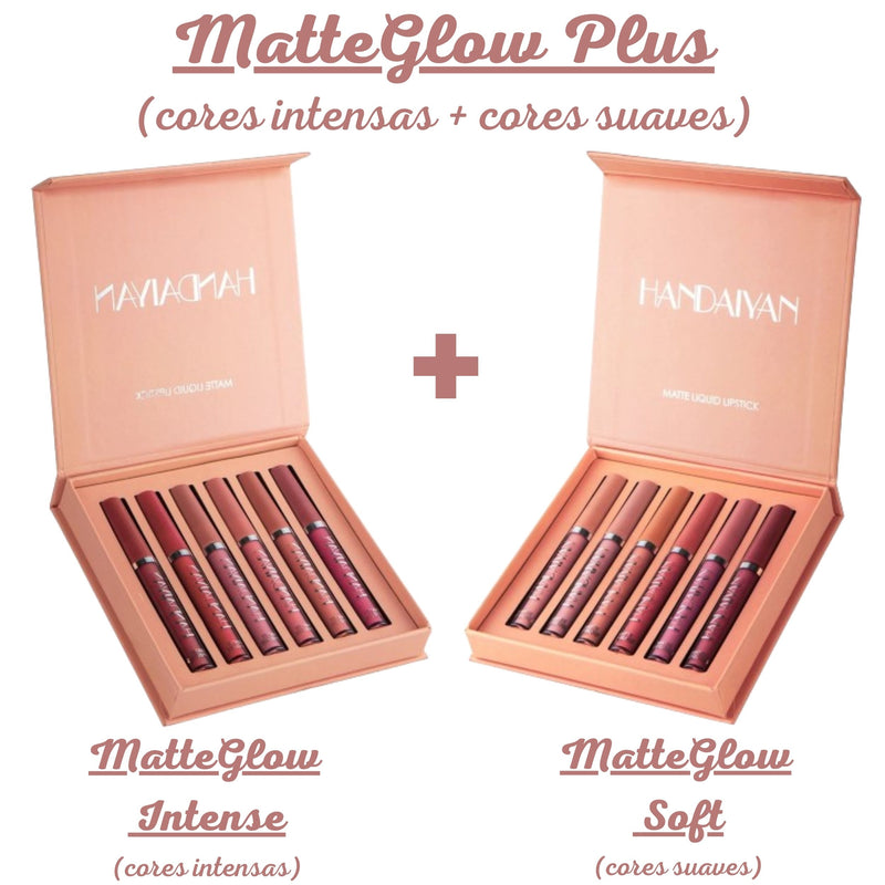 MatteGlow Lips - Kit Gloss Efeito Matte de Longa Duração