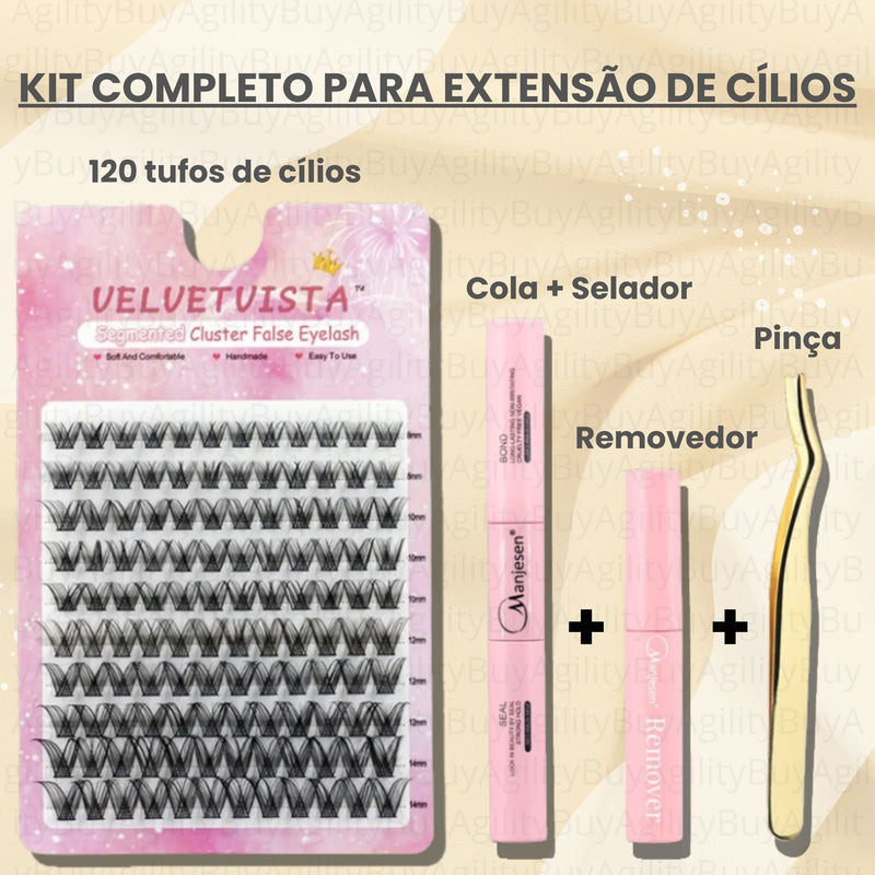 ProLashUp - Kit Profissional de Extensão de Cílios em Casa