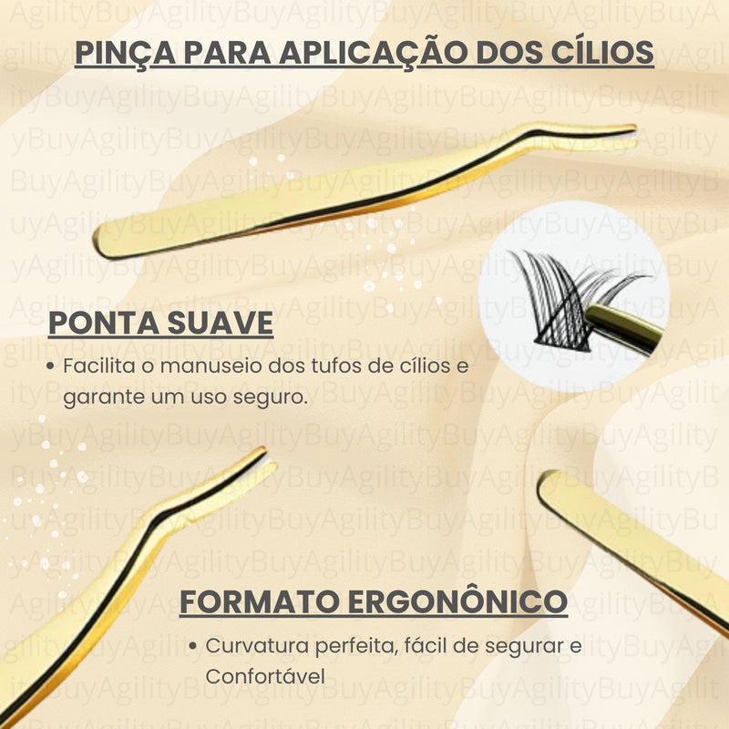 ProLashUp - Kit Profissional de Extensão de Cílios em Casa