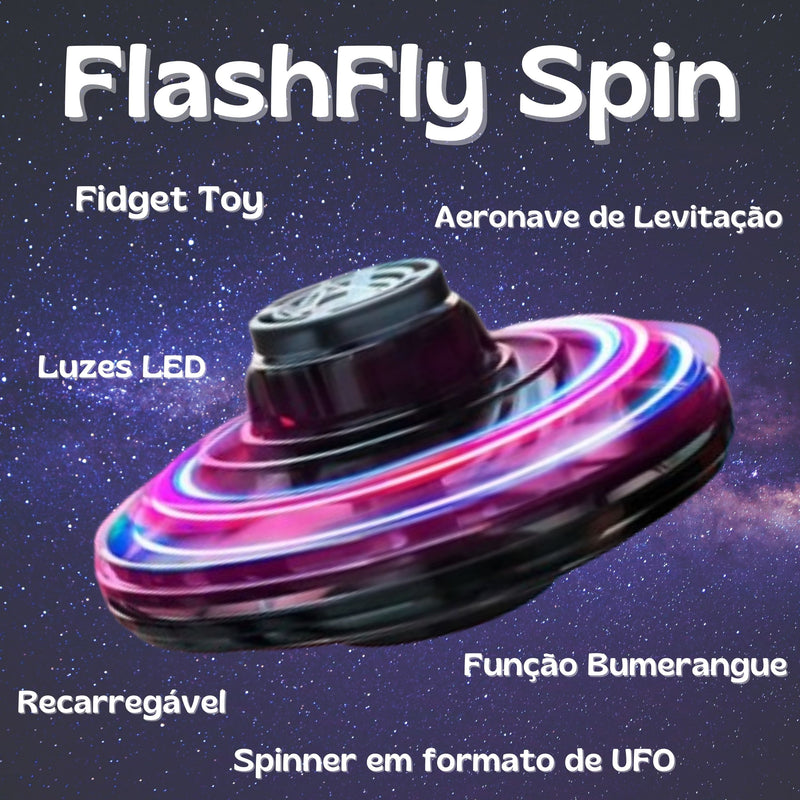 FlashFly Spin - Spinner Eletrônico Planador - Mini UFO