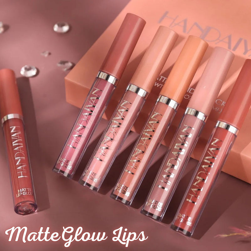 MatteGlow Lips - Kit Gloss Efeito Matte de Longa Duração