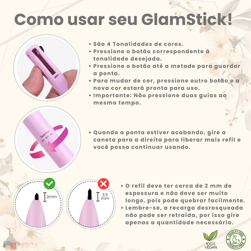 GlamStick - Caneta de Maquiagem Multifuncional